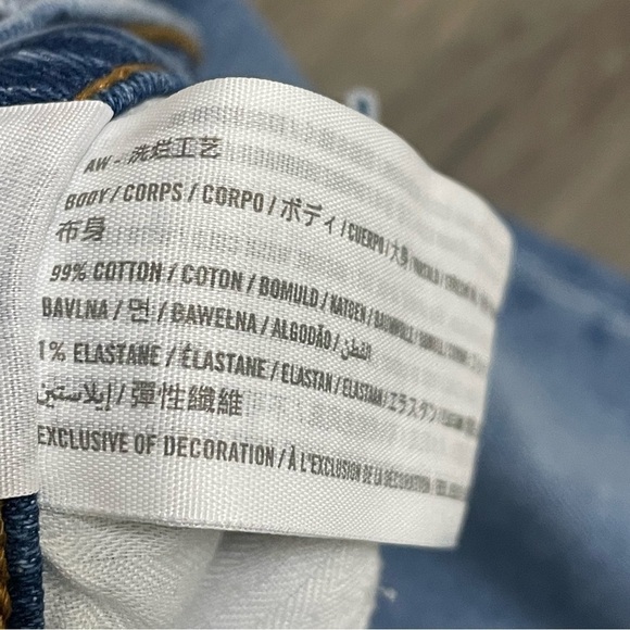 Abercrombie & Fitch Ultra High Rise Ankle Straight Jeans Distressed Sz 27 4L - Picture 11 of 15